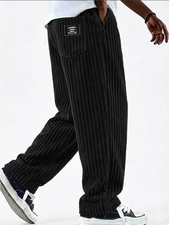 Durable men's corduroy pants in a classic everyday style, perfect for casual wear.