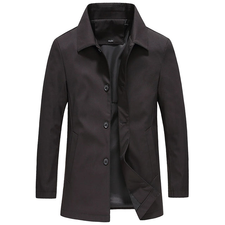 Men's classic button-down collared jacket in a versatile style for smart casual and everyday wear.