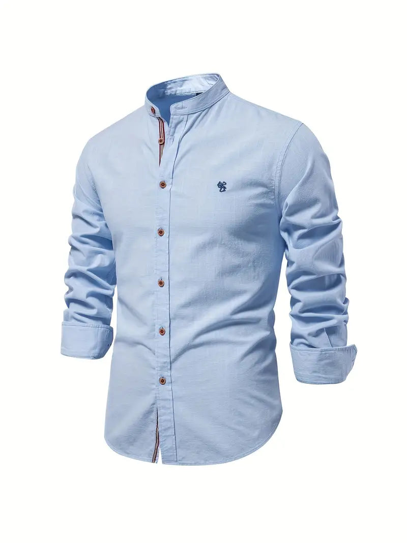 Stylish men's button shirt, a versatile fashion essential for smart casual looks.