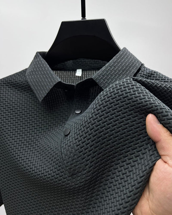 Men's Classic Button-Up Polo Shirt. Effortless style, comfort, and short sleeves for summer fashion.