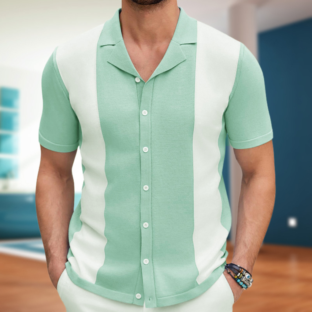 Comfortable men's casual long sleeve button-up shirt in a classic style, essential for any modern man's wardrobe.