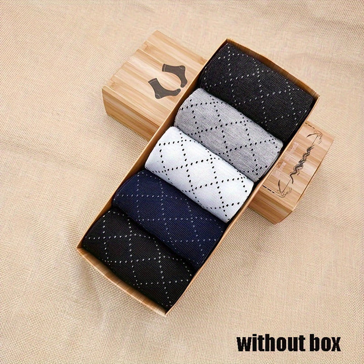 Soft, breathable men's checked socks for ultimate modern comfort and all-day wear.