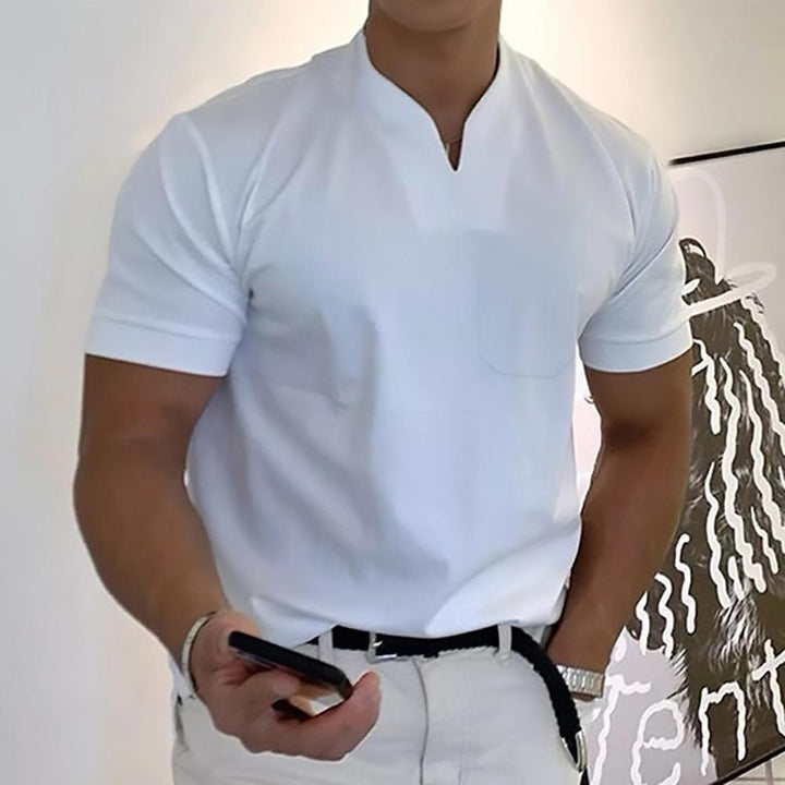 Classic versatile men's polo shirt, collared short sleeve, perfect for casual everyday style.