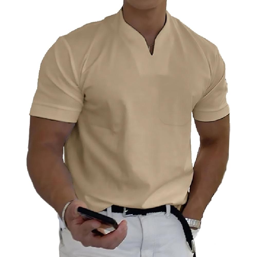 Fashionable men's everyday polo shirt, collared and short sleeve, offering versatile casual style.