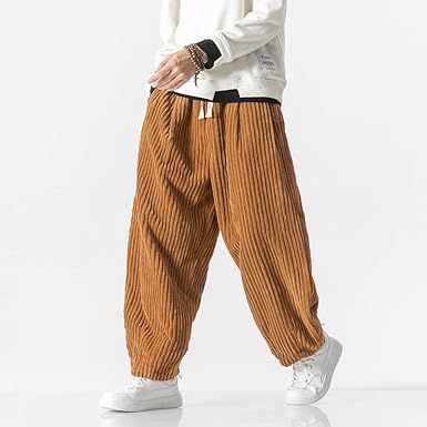 Stylish grey men's corduroy casual trousers offering maximum comfort and fashion.
