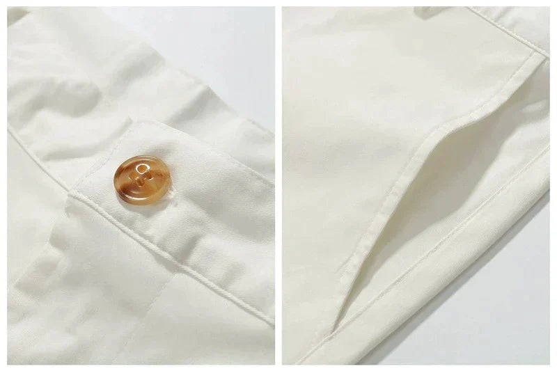 Men's classic cotton chino shorts in a versatile khaki color, perfect for summer.