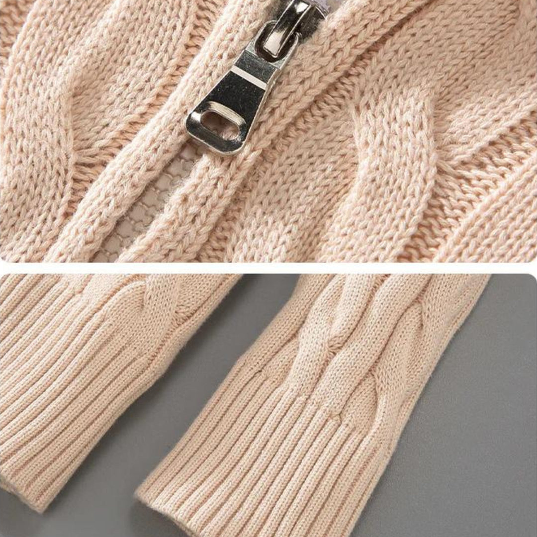 Stylish man wearing a comfortable crew neck knit jumper, perfect for smart casual autumn and winter outfits.