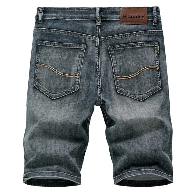 Versatile men's classic denim shorts with a relaxed fit. Ideal for casual wear, summer fashion & comfort.