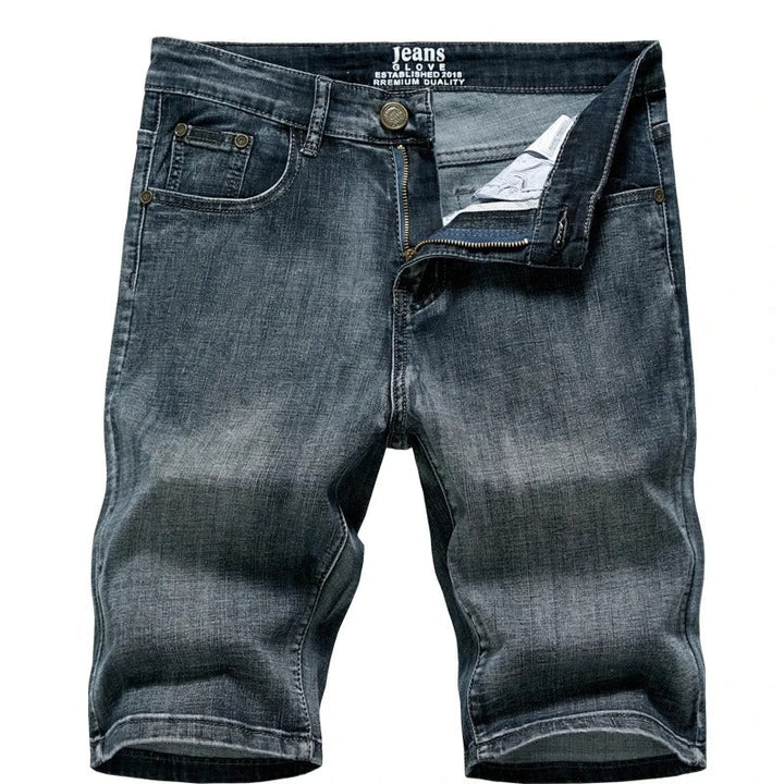 Comfortable men's classic denim shorts for casual wear. A timeless wardrobe essential for summer fashion.