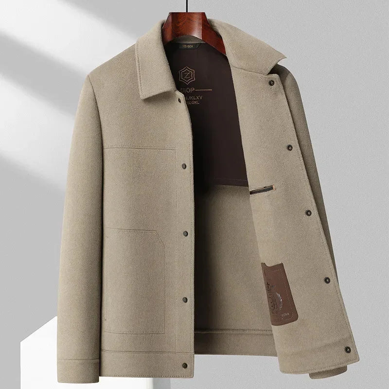 Men's classic elegant jacket for everyday wear. Versatile smart casual outerwear, perfect for fall and winter fashion.
