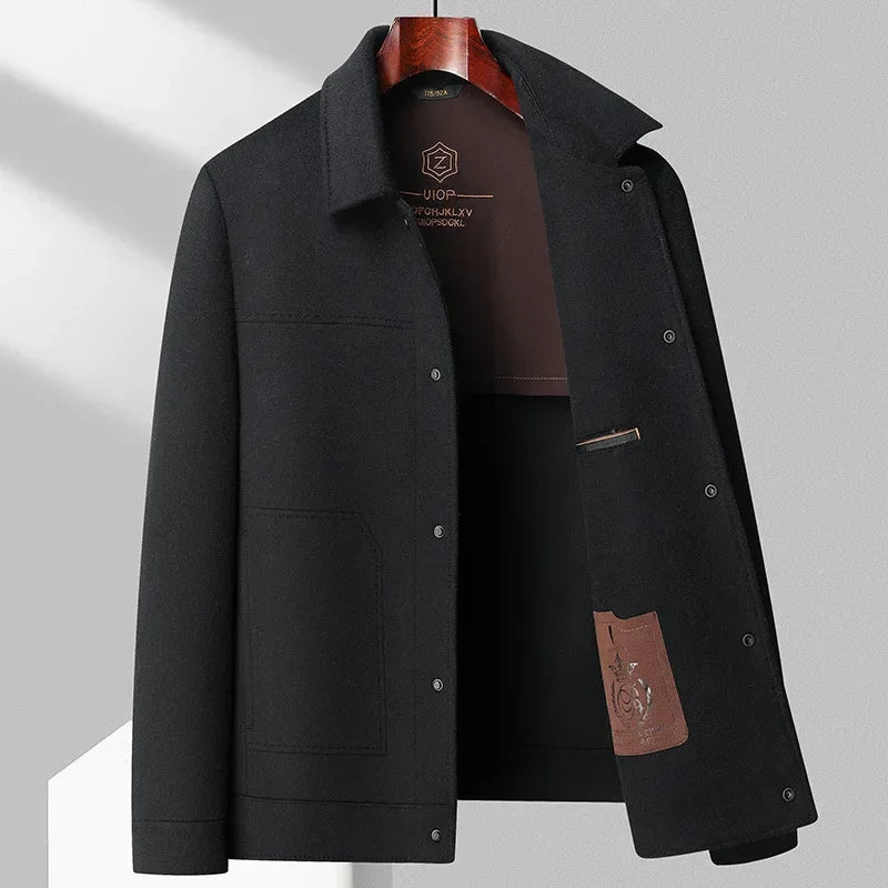 Durable men's classic jacket, ideal for layering. Stylish outerwear for everyday, smart casual fall & winter outfits.