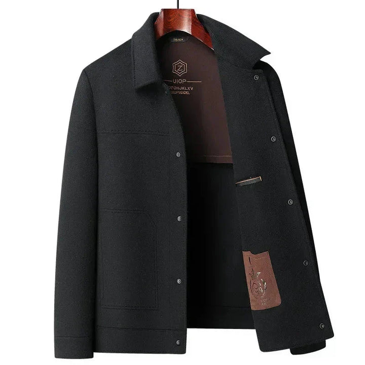 Men's classic style jacket. Essential everyday outerwear, perfect for smart casual fall and winter fashion layering.