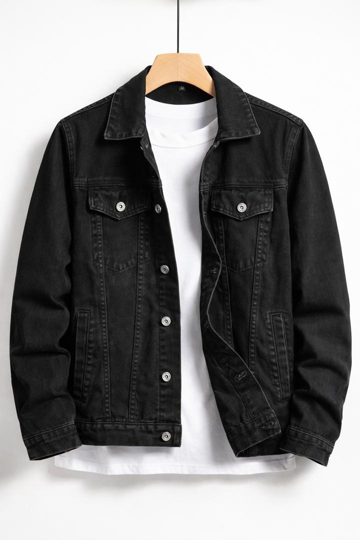 Timeless style men's casual denim jacket, perfect for layering