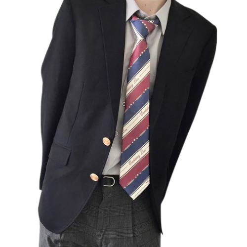 Wardrobe essential: men's black blazer with a classic fit and distinguished gold buttons for any occasion.