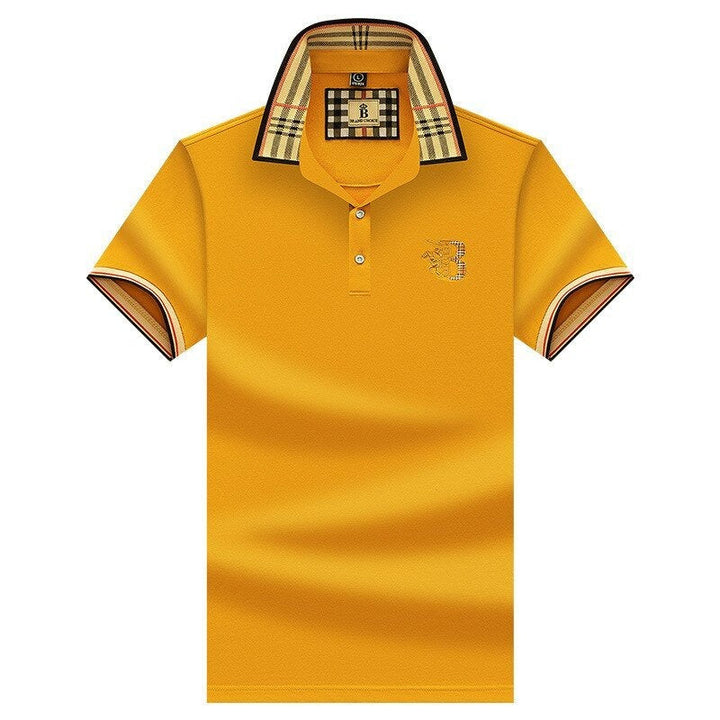 High-quality men's classic fit polo shirt, comfortable short sleeve top, everyday essential.