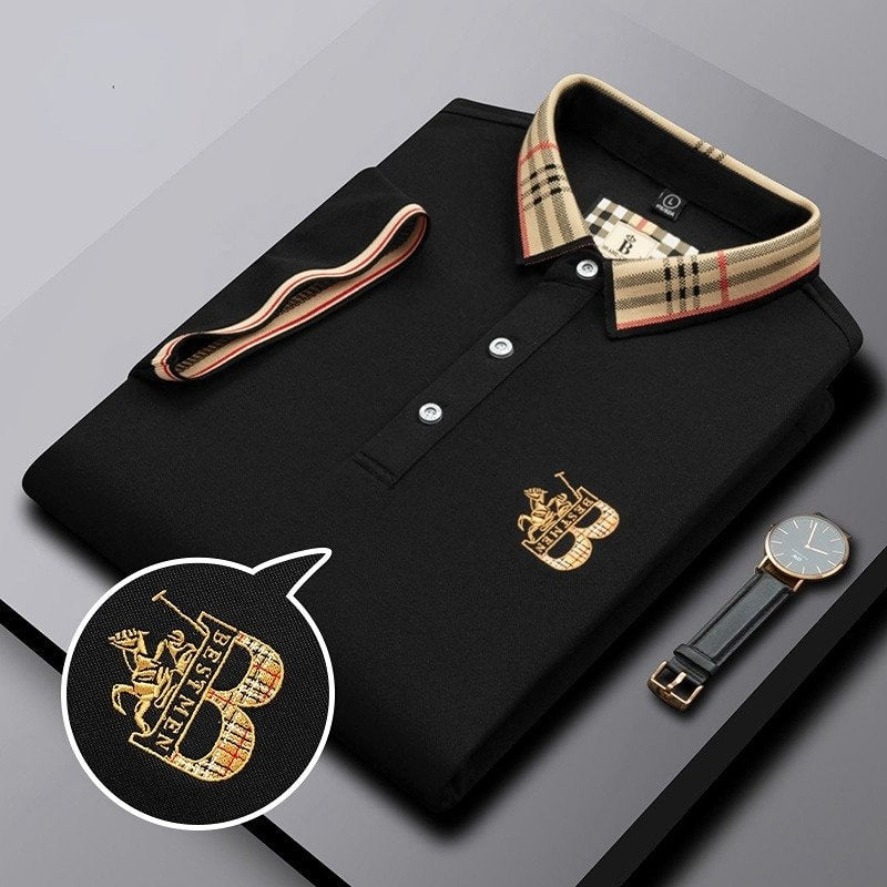 Classic fit men's polo shirt, short sleeve, smart casual apparel, perfect everyday top.