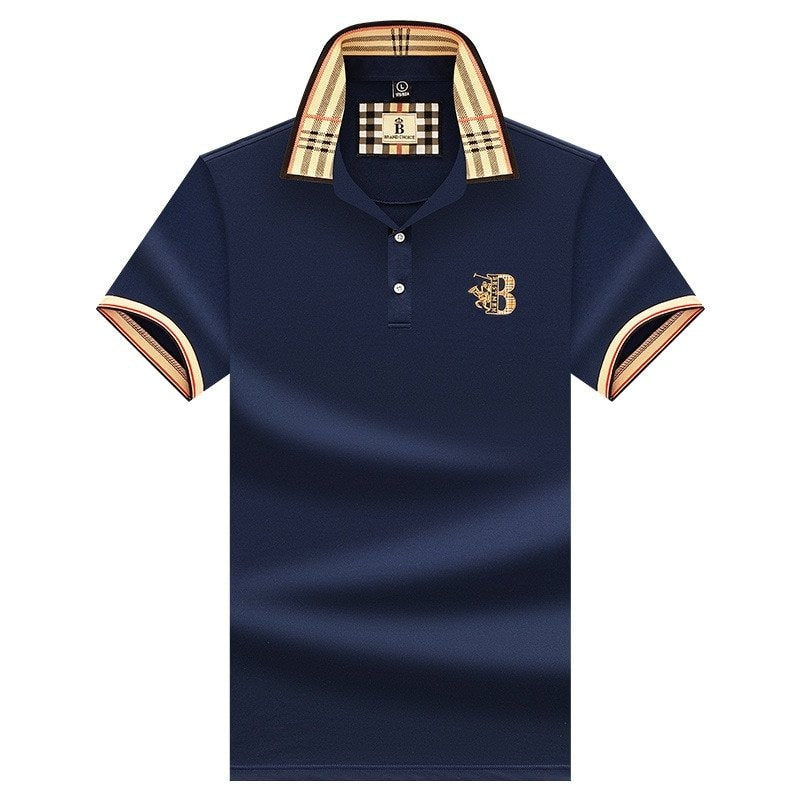 Versatile men's classic polo shirt, stylish short sleeve top for casual and smart occasions.