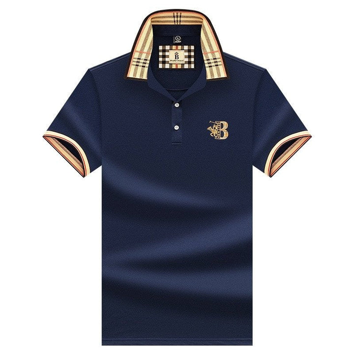 Versatile men's classic polo shirt, stylish short sleeve top for casual and smart occasions.