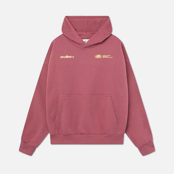 Essential black pullover hoodie for the modern man's wardrobe.