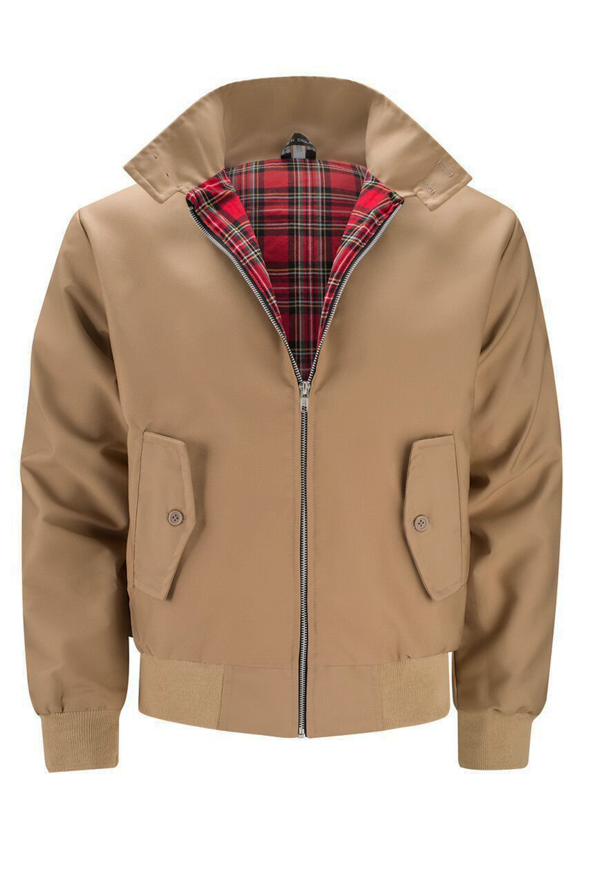 Men's classic style Harrington jacket, a versatile zip-up for any season.
