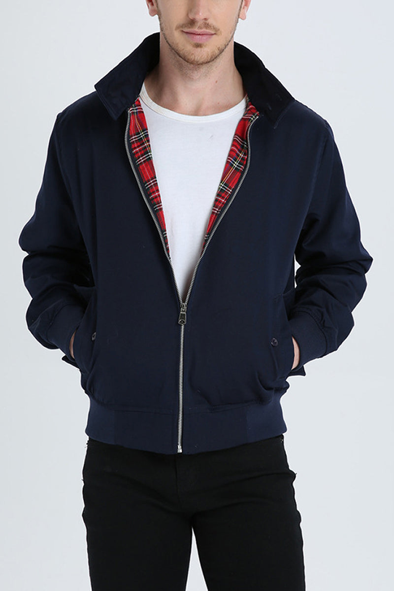 Stylish casual men's jacket: Classic Harrington design for versatile everyday wear.