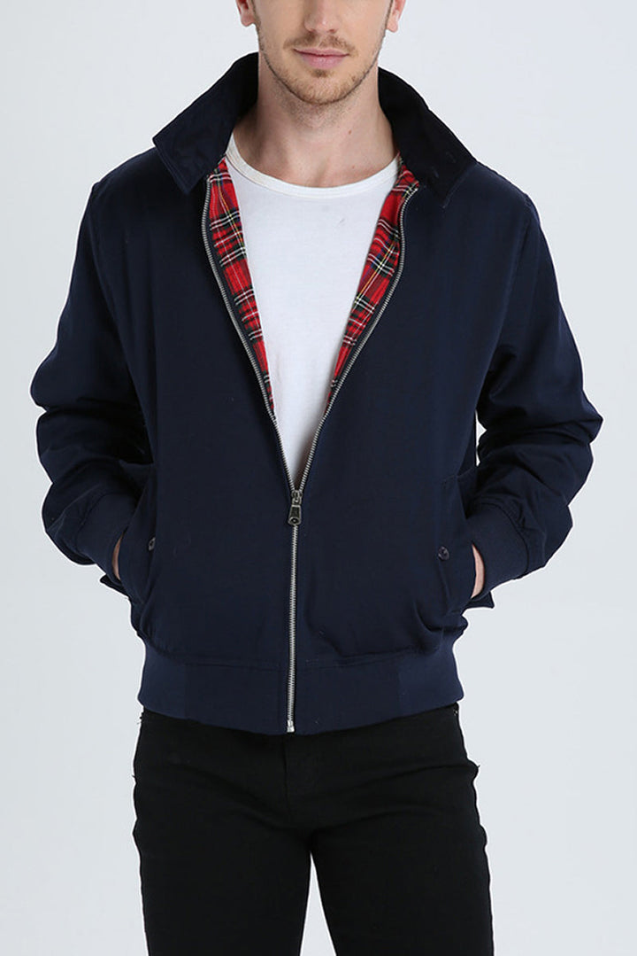 Stylish casual men's jacket: Classic Harrington design for versatile everyday wear.