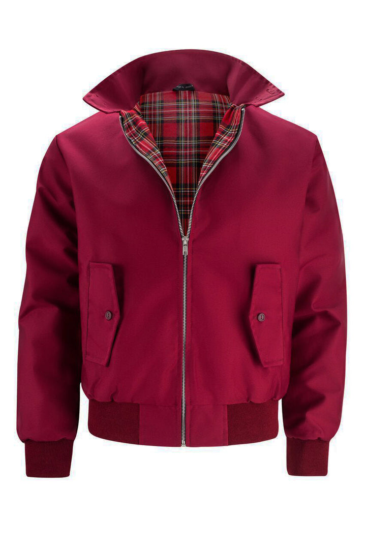 Classic men's outerwear: Harrington jacket with stand collar, ideal for spring fashion.