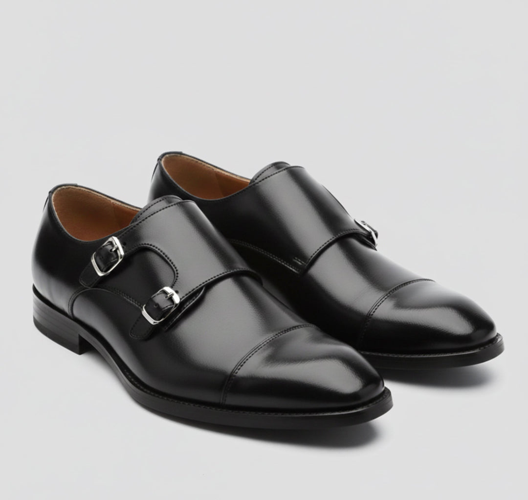 Men's Classic Italian Loafers, Milano Silhouette. Elegant slip-on leather dress shoes for business casual.
