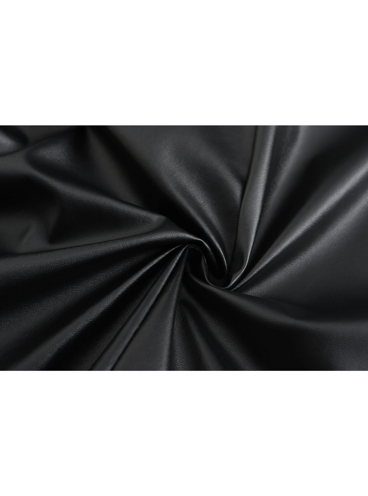 Iconic menswear: a men's elegant long leather coat for sophisticated styling.