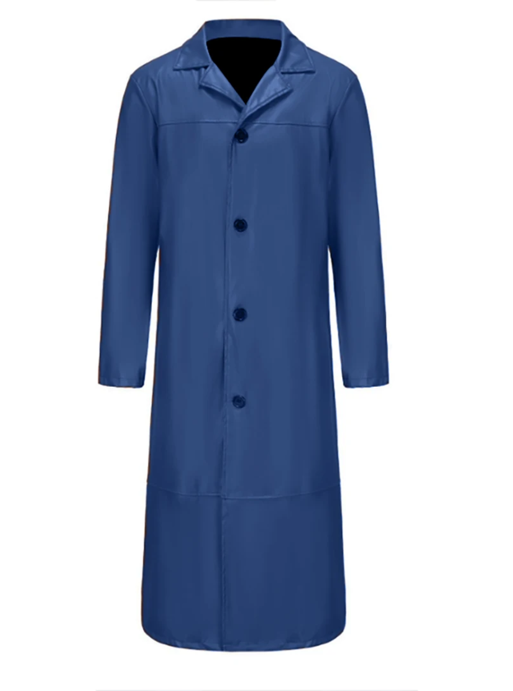 Elevate your winter fashion with a men's elegant long leather coat.