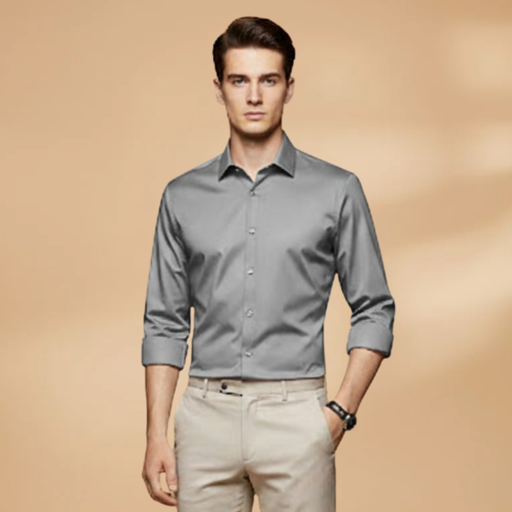 Men's oxford long sleeve button-down shirt, a smart casual staple, comfortable fit.