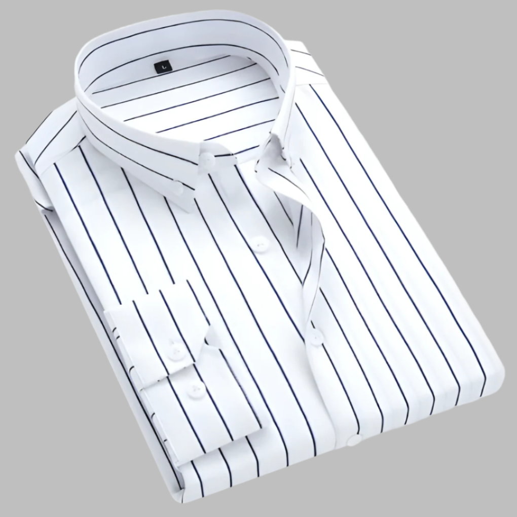 Men's classic long-sleeve plaid button-up shirt for versatile everyday casual wear.