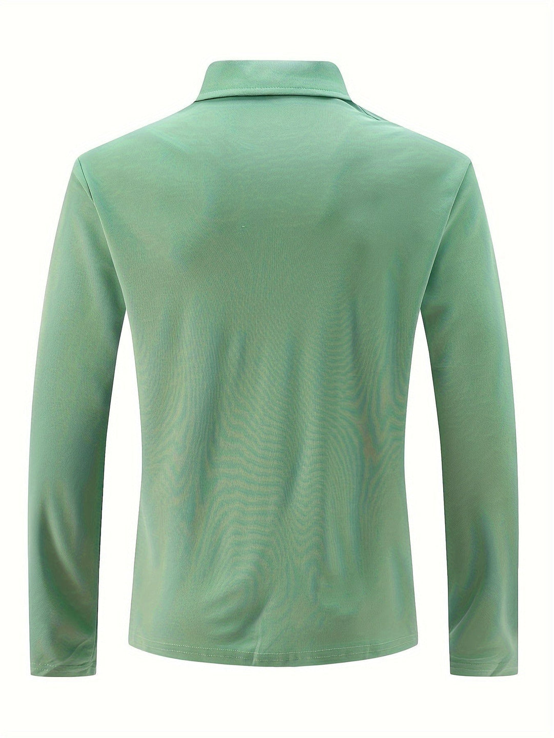 All-season men's long-sleeve polo shirt. Classic, comfortable, and smart casual collared top for everyday wear.
