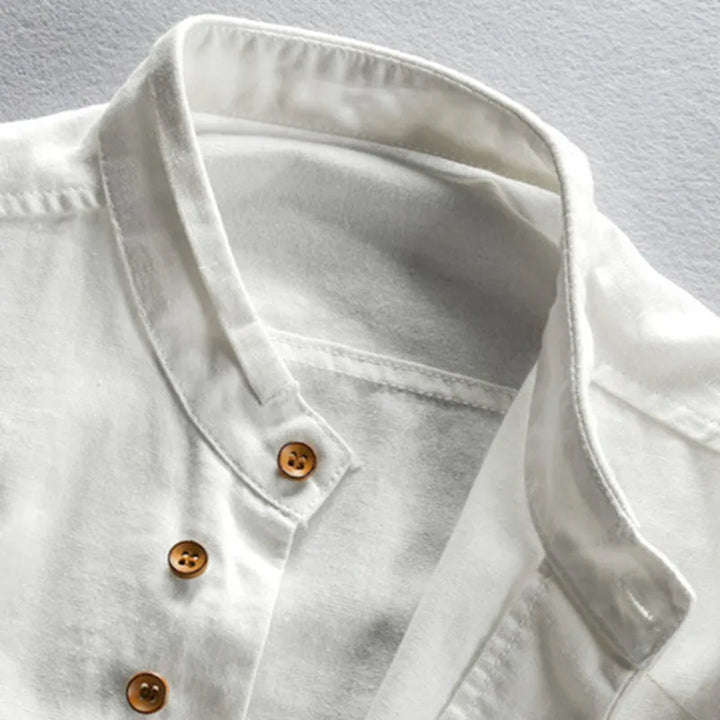 Stylish men's long sleeve shirt, a versatile wardrobe essential for casual and formal business wear.