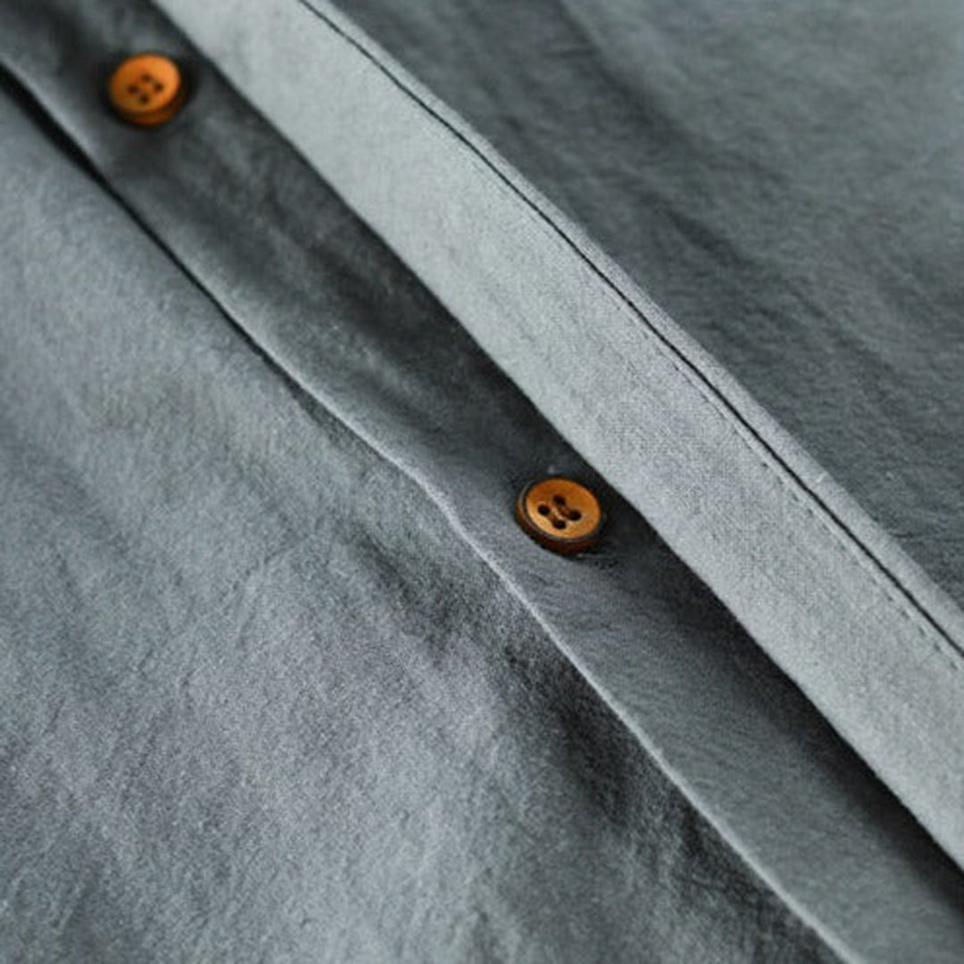 Comfortable men's classic long sleeve shirt, perfect for effortless style and all-day wear in any setting.
