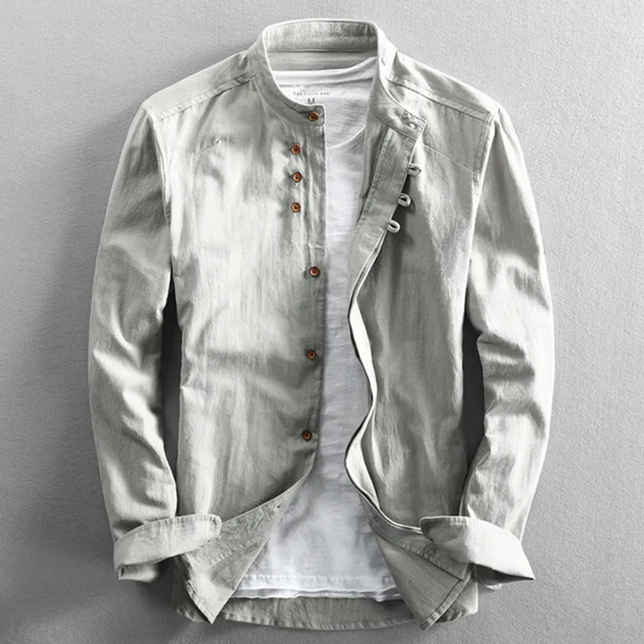 New men's long sleeve wardrobe essential, offering classic design, versatile style & ultimate comfort.