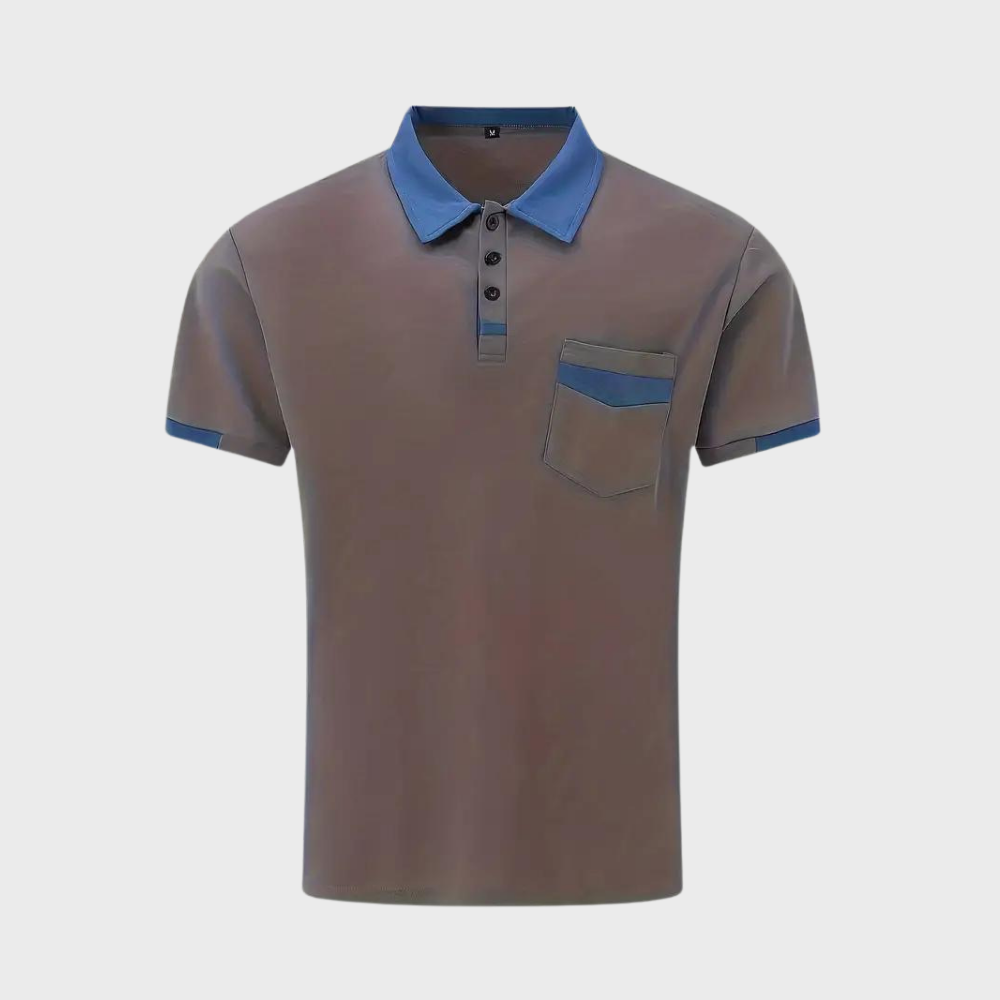 Effortless style with this men's classic polo shirt. A versatile short sleeve top for modern casual & summer fashion.