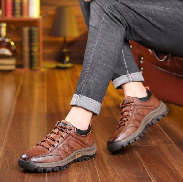 Men's supportive orthopedic shoes for everyday wear, ensuring comfort, foot health, and durability.