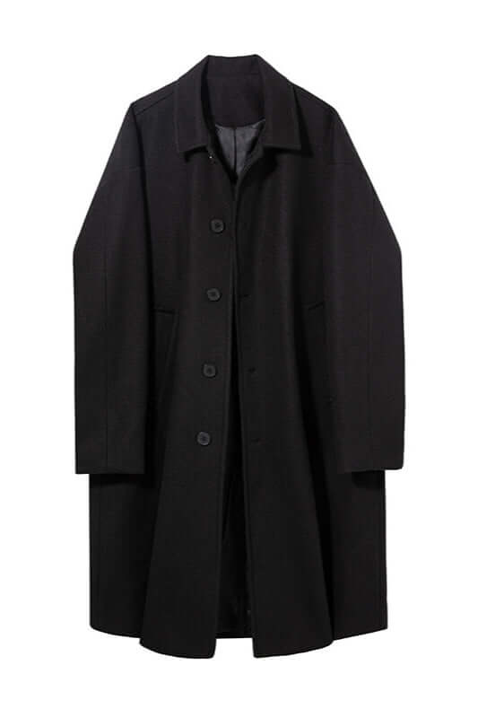 Stylish men's classic oversized winter coat in brown, a versatile jacket for sophisticated layering & warmth.
