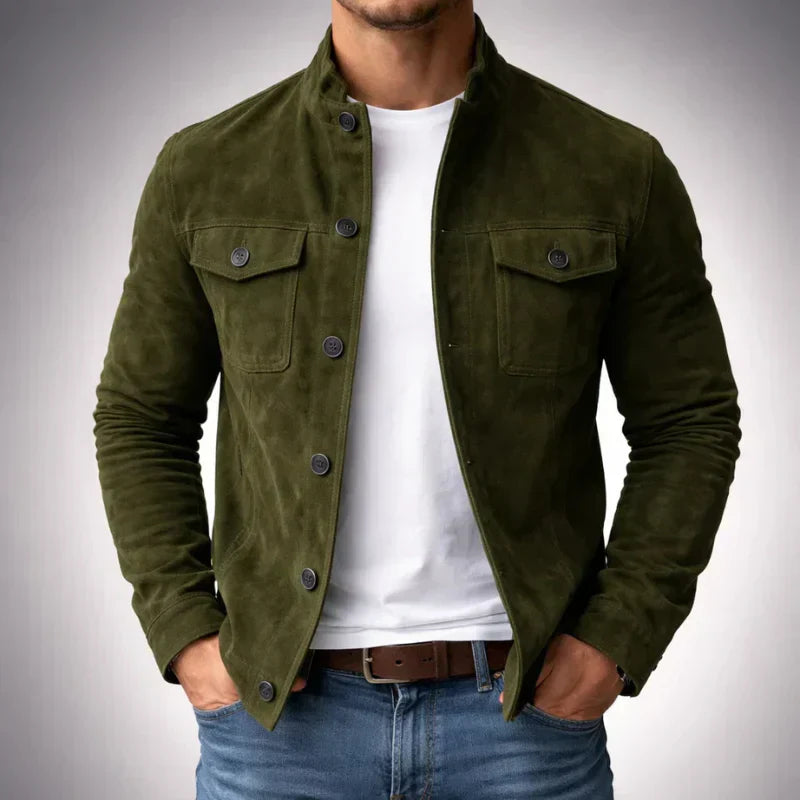 Men's classic pocket jacket, perfect for refined style & everyday wear.