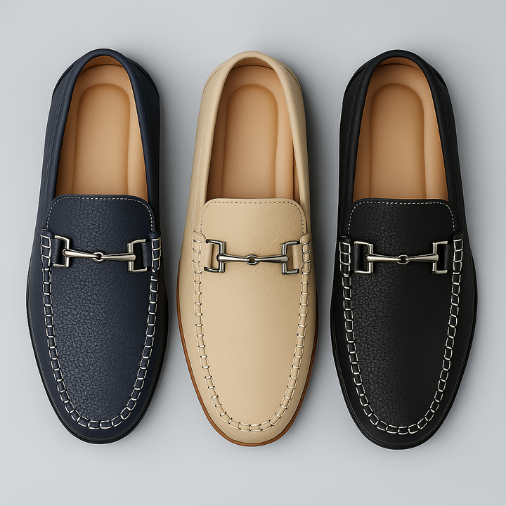 Classic men's slip-on loafers, offering everyday comfort & a polished, versatile style for any look.