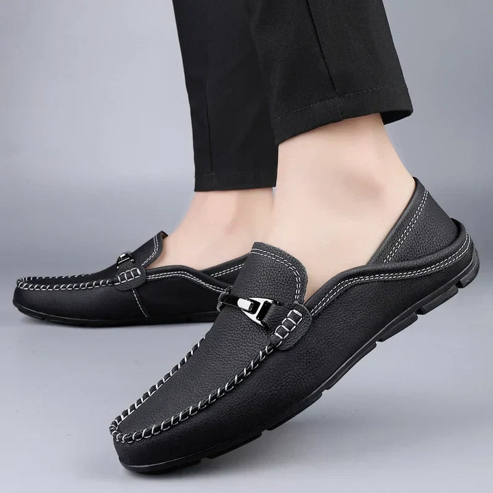 Stylish men's classic slip-on loafers, combining everyday comfort with a timeless, versatile design.