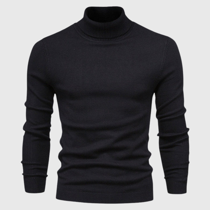 Men's classic roll neck jumper in a comfortable fit, perfect for versatile everyday style & winter wear.