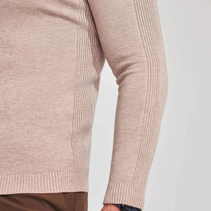 Versatile men's roll neck jumper, a smart casual classic style sweater for everyday modern fashion.