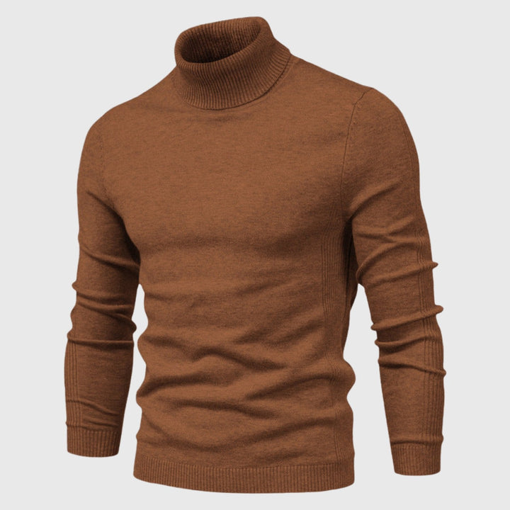Men's classic roll neck jumper with a relaxed, comfortable fit. A timeless sweater for everyday style.