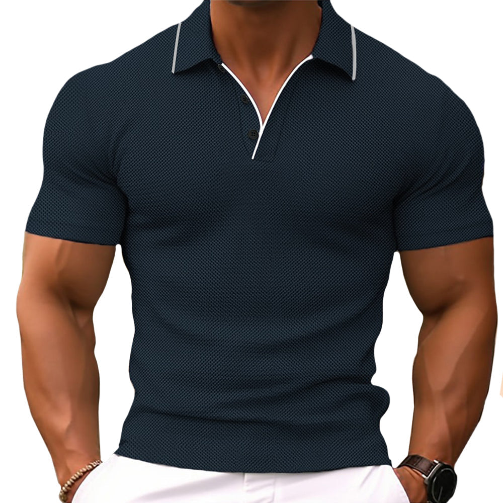 High-quality men's classic polo shirt, featuring a stylish slim fit & breathable fabric for comfort.