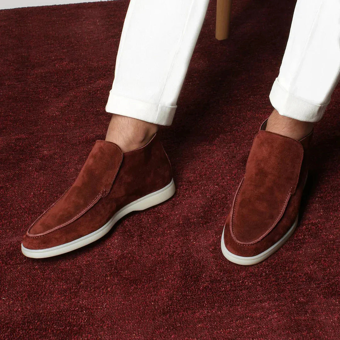 Modern men's slip-on footwear, a comfortable and versatile choice for casual everyday fashion.