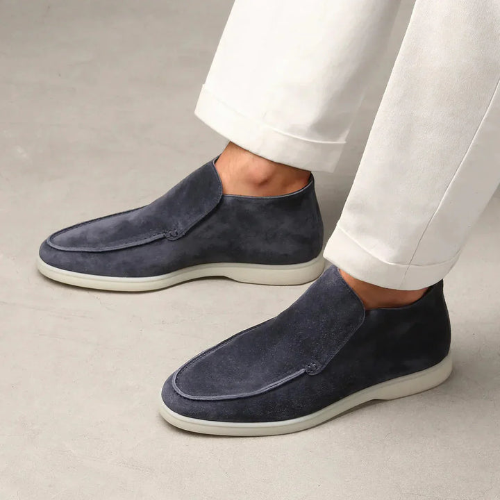 Stylish men's slip-on shoes, versatile for casual outings and effortless everyday fashion.