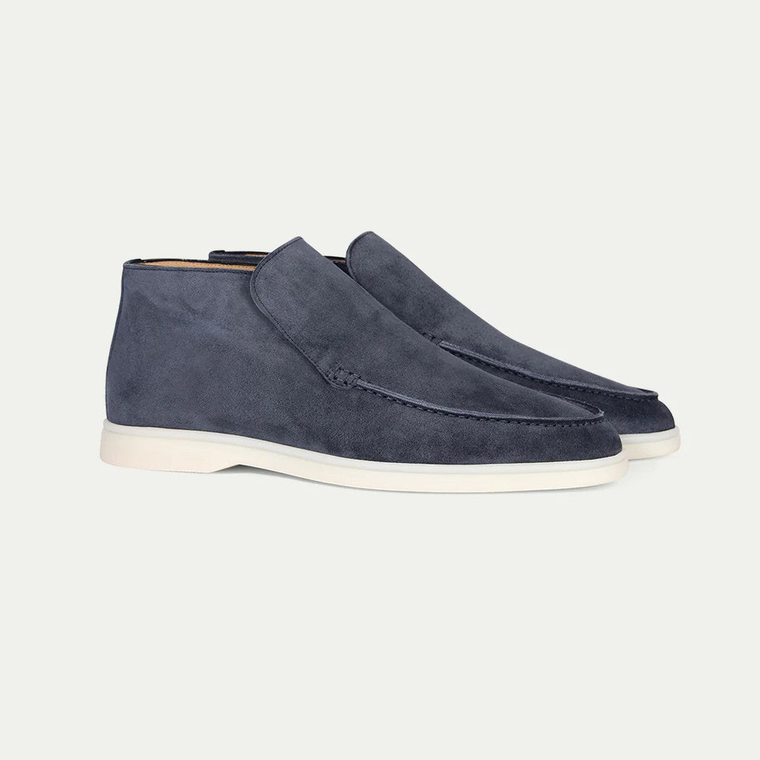 Minimalist design men's slip-on shoes, classic for versatile casual and comfortable everyday wear.