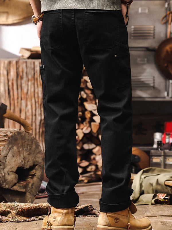 Classic fit men's straight leg cargo pants, ideal for casual wear, work, or outdoor adventures.